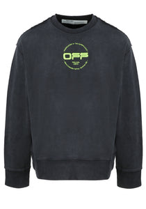 OFF White Herren Sweatshirt | Pullover mit Logoprint Black | OMBA037R20E30013