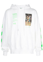Lade das Bild in den Galerie-Viewer, Off White Herren Hoodie | Kapuzenpullover mit Front- &amp; Back-Prints WHITE | &quot;PASCAL PAINTING&quot; OMBB037R20E30014
