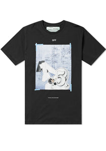 Off-White Herren T-Shirt | Shirt mit Front-Print & Back-Lettering "Impressionism" | DONDI SQUARE