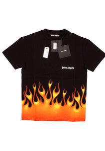 Palm Angels Herren T-Shirt | Shirt mit Front- & Back-Prints | "Fire Starter"