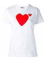 Lade das Bild in den Galerie-Viewer, COMME DES GARCONS PLAY Damen T-Shirt | Shirt mit Big Heart Logo | P1T221
