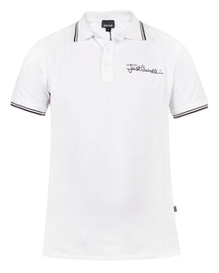 Just Cavalli Herren Poloshirt | Polohemd mit Logo-Stickerei und Kontrastnähten | S01GL0003