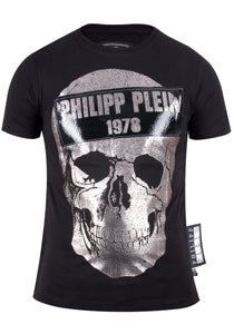Philipp Plein Herren T-Shirt | S19 CMTK3075 PJY002N | ROUND NECK SKULL