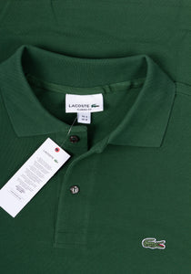 Lacoste Herren Poloshirt | Ripp-Manschetten & Permuttknöpfe | L1312 Langarm Polo Petit Piqué