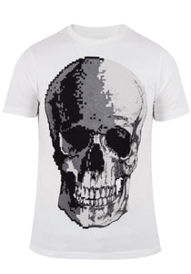 Philipp Plein Herren T-Shirt | SM16 H1165280785326 | Blurred Skull