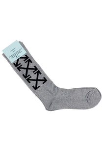 Off White Unisex Socken | Stickerei & Weiches Baumwollmaterial | Arrow Socks