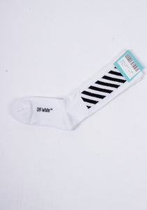 Off White Unisex Socken | Stickerei & Weiches Baumwollmaterial | Striped Socks