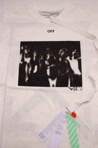 Off-White Herren T-Shirt | Shirt mit Front-Print & Back-Design im Graffiti-Look | SPRAY PAINTING