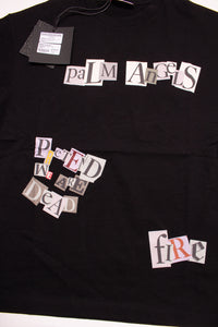 Palm Angels Herren T-Shirt | Shirt mit Front-Prints | Black Multicolor PMAA001F19413012