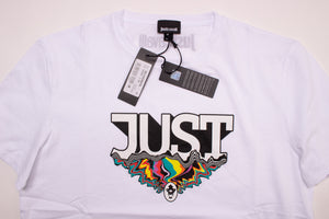 Just Cavalli Herren T-Shirt | Shirt mit Front-Print "Just" | S01GC0575