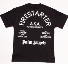Lade das Bild in den Galerie-Viewer, Palm Angels Herren T-Shirt | Shirt mit Front- &amp; Back-Prints | Burning Skeleton PMAA001R20413034
