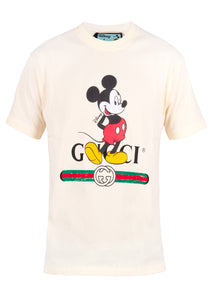 Gucci Herren T-Shirt | Disney Logo & 100% Biobaumwolle | Disney X Gucci XJB66