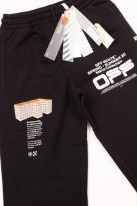 OFF White Herren Sweatpants | Traningshose mit Prints WAVY LINE |OMCH022R20E300041001