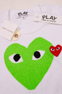 COMME DES GARCONS PLAY Damen T-Shirt | Shirt mit Logostickerei |  P1T105 BIG Heart Logo T-Shirt
