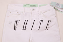 Lade das Bild in den Galerie-Viewer, Off White Damen Hose | Pants White Cropped Capri Pants | OWYA009S197130460110
