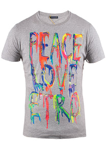 Etro Herren T-Shirt | "Peace, Love, Etro"-Print & Made in Italy | 1Y02093110250