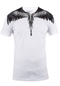 Marcelo Burlon Herren T-Shirt | Aufwändiger Print & Hochwertiges Baumwollmaterial | Wings