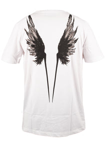 John Richmond Herren T-Shirt | Strass-Applikation & Backprint | Wings