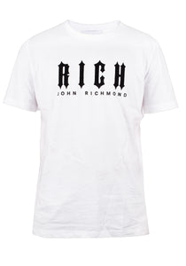 John Richmond Herren T-Shirt | Gesticktes Front-Logo & Hochwertiges Baumwollmaterial | HMP18017TSRU