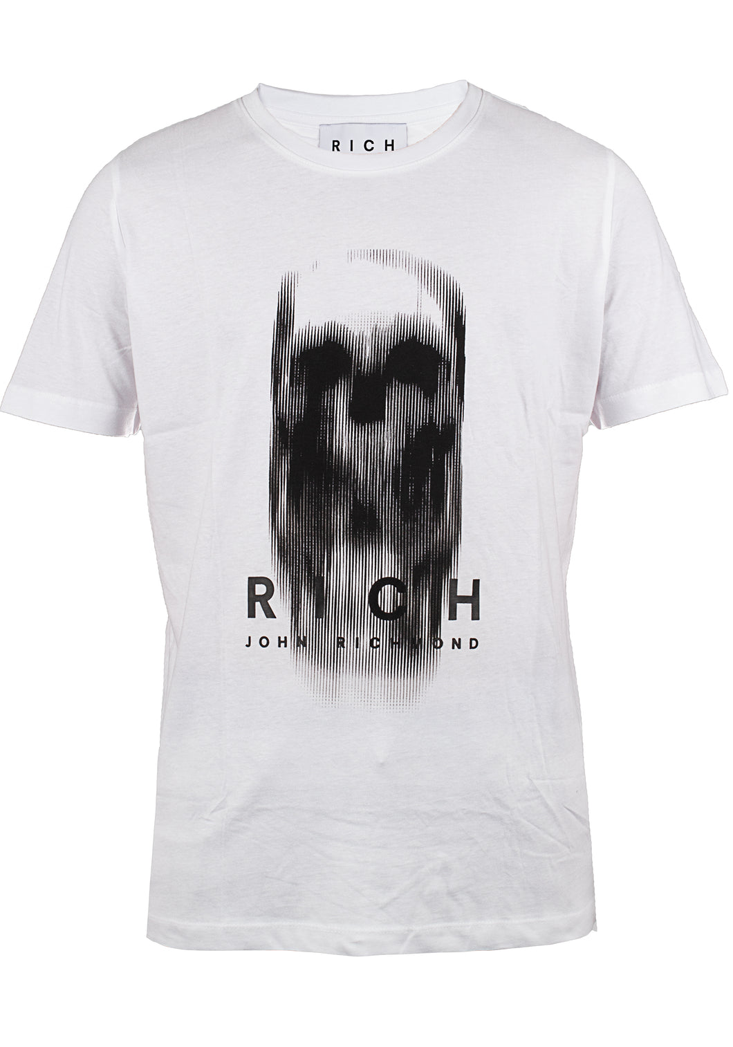 John Richmond Herren T-Shirt | Front-Print & Hochwertiges Baumwollmaterial | Skull