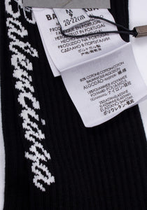 Balenciaga Unisex Socks | Markenlogo Gestickt | Typo Tennis Socks