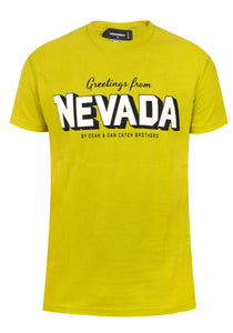 Dsquared2 Herren T-Shirt | Frontprint & Stretchmaterial | Nevada