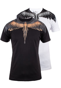 Marcelo Burlon Herren T-Shirt | Aufwändiger Print & Hochwertiges Baumwollmaterial | Wings