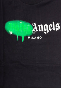 Palm Angels Herren T-Shirt | Palm Angels Herren T-Shirt Milano Sprayed Logo