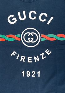 Gucci Herren T-Shirt | T-Shirt aus Baumwolljersey mit „Gucci Firenze 1921“