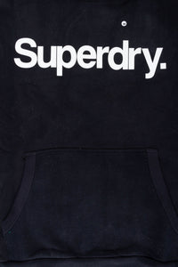 Superdry Herren Hoodie | Hoodie mit weißem Logoschriftzug