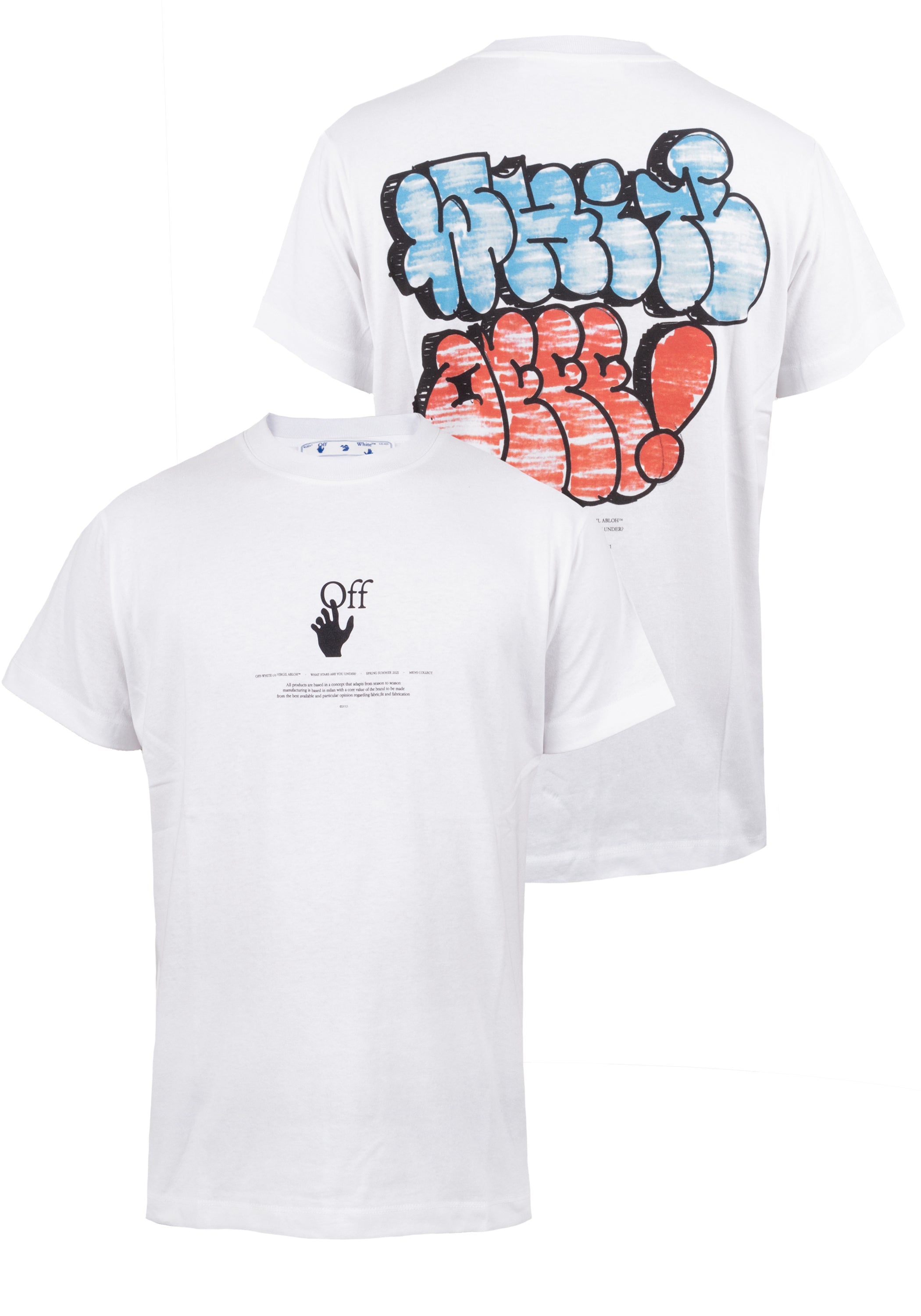 Off White Herren T-Shirt | GRAFF S/S OVER WHITE HIGH RISE –