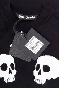 Palm Angels Herren T-Shirt | SKULL TEE BLACK WHITE