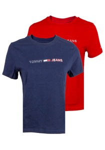 Tommy Hilfiger Herren T-Shirt | Tommy Jeans Frontprint TEA