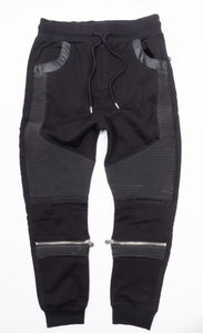 Philipp Plein Herren Sweatpants | Leather with ZIP