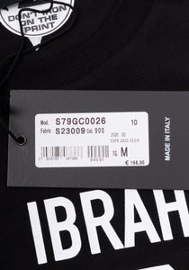 Dsquared2 Herren T-Shirt | Black Ibrahimovic Edition ICON
