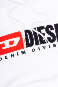 Diesel Hoodie Herren | Kapuzenpullover mit Classic Logo-Stickerei & Dickem Kordelzug - 00SH34
