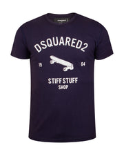 Lade das Bild in den Galerie-Viewer, Dsquared2 Herren T-Shirt | Shirt mit Skateboard Print | Stiff Stuff Shop C87FP07751
