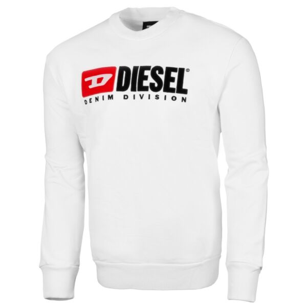 Diesel Herren Sweatshirt | Pullover mit Logostickerei & Tunnelzug - 00SH34 OCATK100
